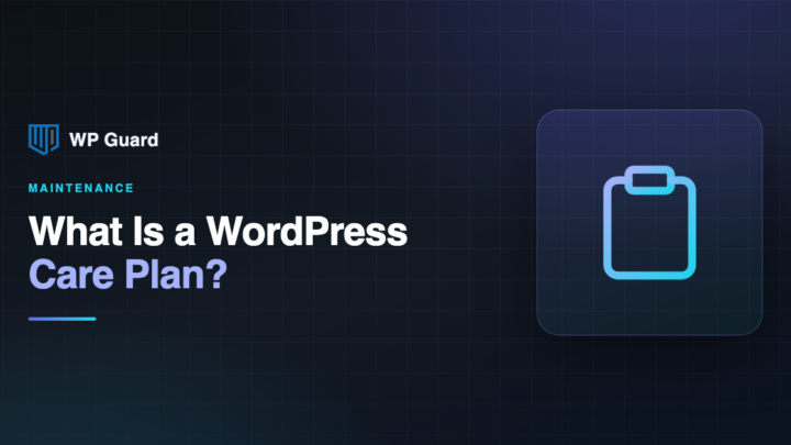 What is a WordPress care plan